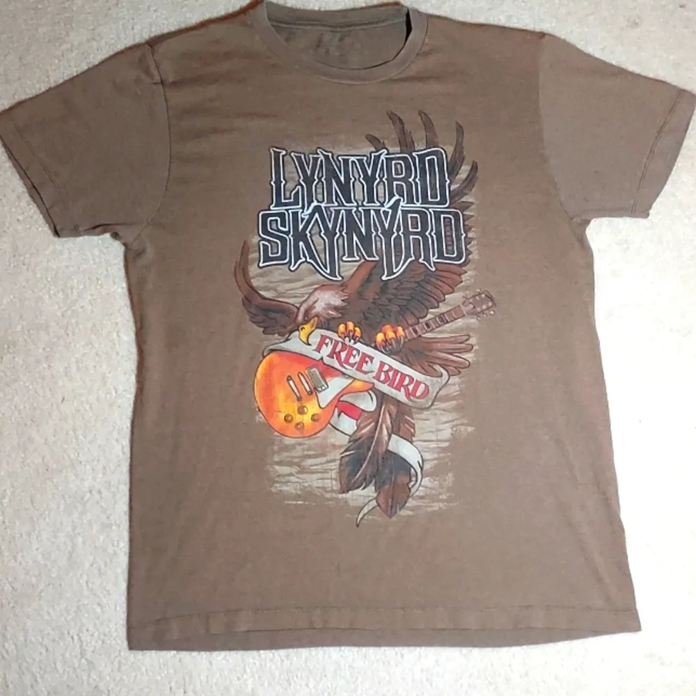 Lynyrd Skynyrd - “Free Bird” - Brown Shirt - Medium UNISEX - Picture 1 of 3